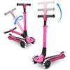 Image 1 : Pyle Kids 3-Wheel Scooter Pink Adjustable