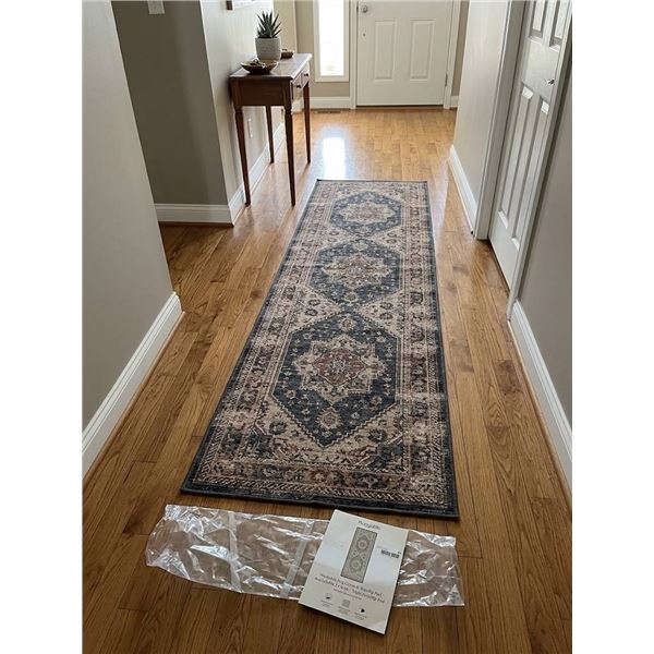 Ruggable Washable Rug 75x215cm with Nonslip Pad