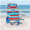 Image 1 : Tommy Bahama Backpack Beach Chair, Striped