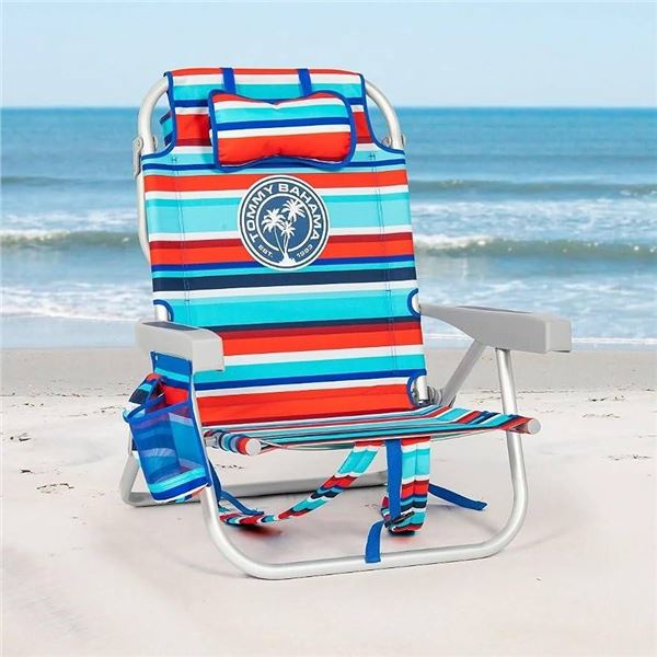 Tommy Bahama Backpack Beach Chair, Striped