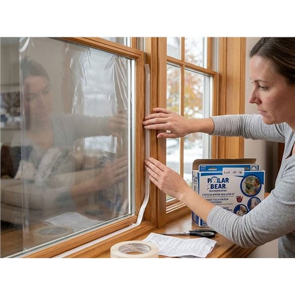 Polar Bear Window Insulation Kits, 2 Pack, 12 Boxes