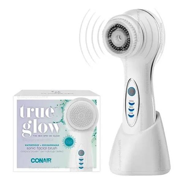 Conair True Glow Sonic Facial Brush Set Rechargeable