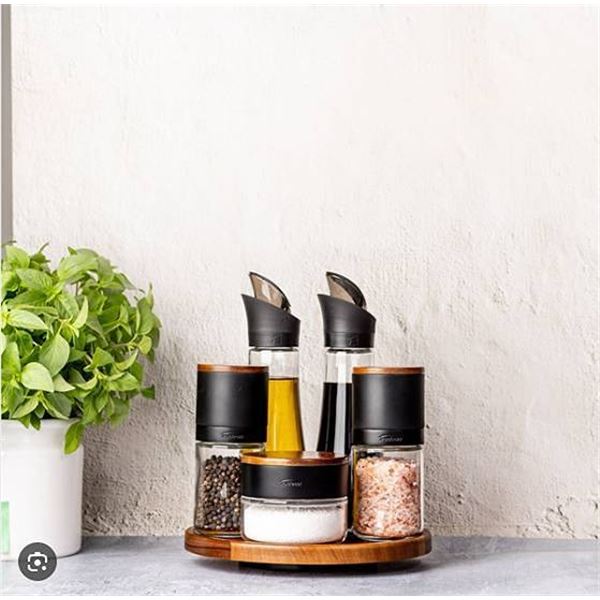Trudeau 6-Piece Seasoning Station Set
