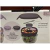 Image 3 : Bentgo 2-Pack Glass Salad Container Set