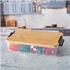 Image 1 : 2 Plastic Containers With Bamboo Lids