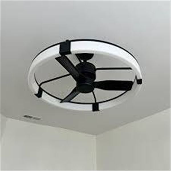 Artika 28" Black Ceiling Fan With LED Light