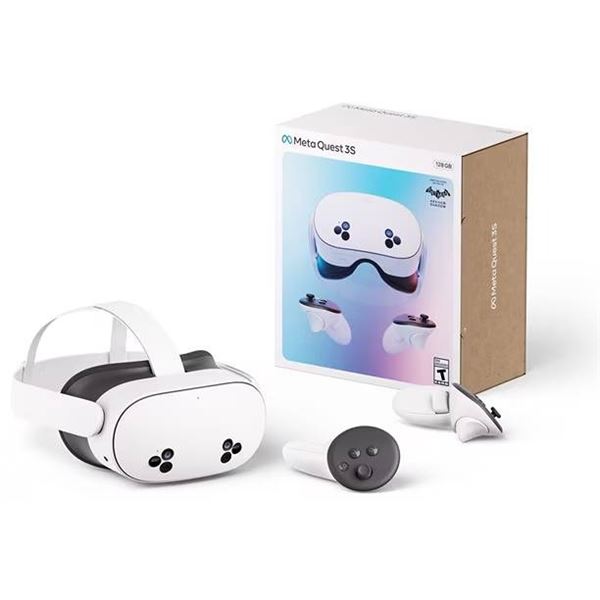 Meta Quest 3S 128GB VR Headset and Controllers