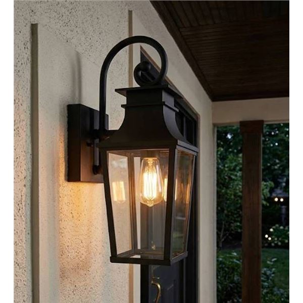 ALVIME Black Outdoor Wall Lantern Lamp