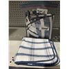Image 6 : 15 Pack Assorted Blue And White Dish Cloths
