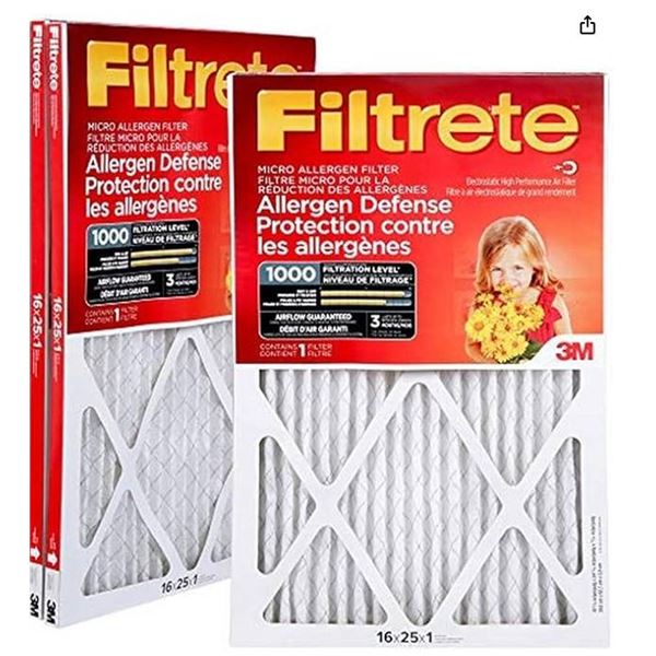Filtrete 16x25x1 Micro Allergen Filter 3-Pack