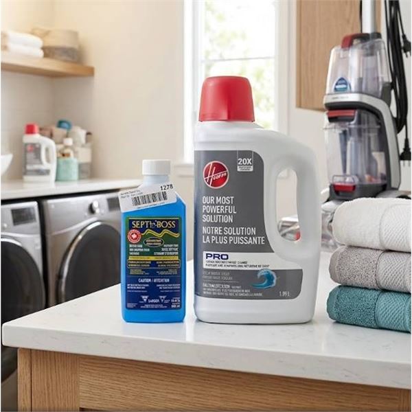 Hoover Carpet Cleaner 1.89L & Septi-Boss 500ml