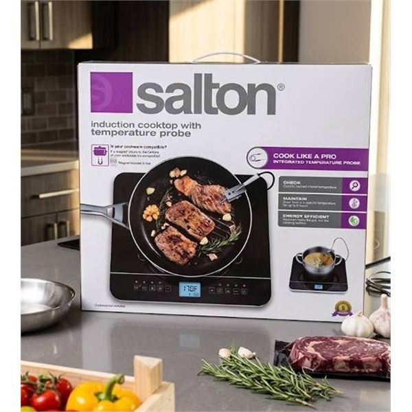 Salton Induction Cooktop With Temp Probe