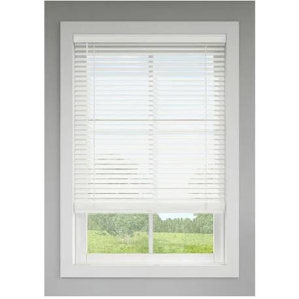Levolor 2in Faux Wood Blind White 58x183cm Lot of 2