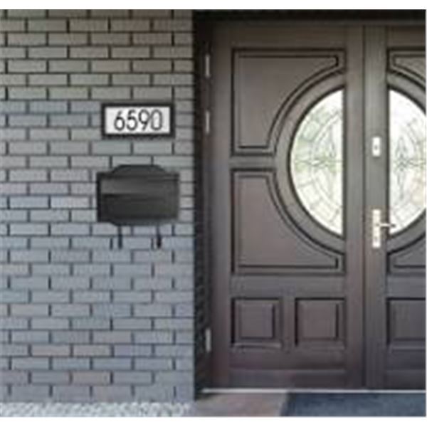 PRO-DF Aluminum Contemporary Mailbox Black