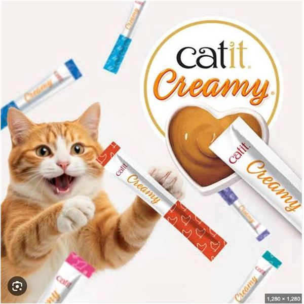 Catit Creamy Cat Treats Mega Mix 2x72 Tubes