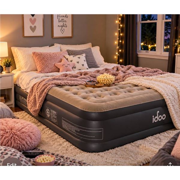 IDOO Air Mattress Queen Size Inflatable Bed