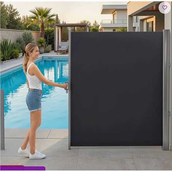 Retractable Side Awning 75.6" x 71"