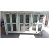 Image 1 : Wooden Sideboard Display Cabinet with Glass Panel Doors and Shelving