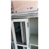 Image 9 : Wooden Sideboard Display Cabinet with Glass Panel Doors and Shelving
