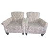 Image 1 : Urban Barn Armchairs with Patterned Upholstery, 32"W x 33"D x 36"H