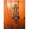 Image 6 : Solid Pine Chest of Drawers with Centre Cabinet and Decorative Iron Handles