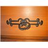 Image 7 : Solid Pine Chest of Drawers with Centre Cabinet and Decorative Iron Handles