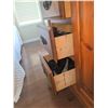 Image 8 : Solid Pine Chest of Drawers with Centre Cabinet and Decorative Iron Handles