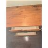 Image 7 : Wood Nightstand by J & J Furniture with Two Drawers and Metal Pulls, 27x24x18 Inches