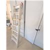 Image 3 : Aluminum Extension A Frame Ladder with Red Safety Caps, Approx. 8 Feet