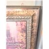 Image 3 : Framed Print of Street Café Scene with Ornate Metallic Frame 34" x 34"