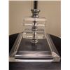 Image 4 : Table Lamps with Clear Acrylic Bases and Black Fabric Shades