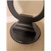 Image 5 : Black Wood Side Tables with Curved Open Bases, 28 Inch Height, 16 Inch Top