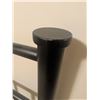 Image 6 : Black Metal Queen Size Bed Frame with Vertical Slats and Centre Support