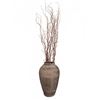 Image 1 : Floor Vase with Carved Decorative Patterns & Dried Branches