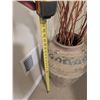 Image 5 : Floor Vase with Carved Decorative Patterns & Dried Branches