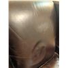 Image 10 : Brown Leather Wingback Armchairs with Nailhead Trim