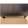Image 8 : Brown Leather Wingback Armchairs with Nailhead Trim