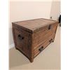Image 3 : Wicker and Wood Storage Chest with Top Compartment and Lower Drawer