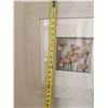 Image 5 : Framed Floral Art Print with Textured White-Wash Frame 19" x 19"