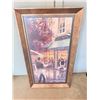 Image 2 : Framed Canvas Print "5th Avenue Café" Street Scene, 36" x 20"