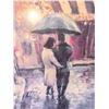Image 4 : Framed Print of Couple Walking with Umbrella, 32" x 32"