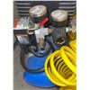 Image 6 : DeVilbiss Air Power 1.5 HP 3 Gallon Air Compressor With Hoses, Nozzles, and Tool Set
