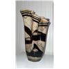 Image 4 : Murano Glass Vase with Layered Brown and Cream Swirl Pattern Art Piece