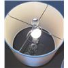 Image 5 : Glass Ball Table Lamps with Ivory Drum Shades
