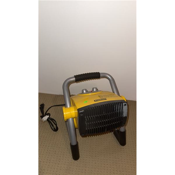Stanley Electric Utility Heater Yellow with Adjustable Thermostat and Handle