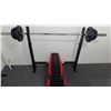 Image 1 : CAP Strength Weight Bench with Leg Press, Weights, Barbell and Stand