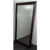Image 2 : Large Rectangular Wall Mirror with Dark Wood Frame