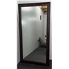 Image 3 : Large Rectangular Wall Mirror with Dark Wood Frame