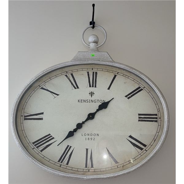 Kensington London 1892 Wall Clock with Roman Numerals