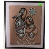 Image 2 : Diane LeFeuvre 1989 Framed Prints Indigenous Motifs Signed